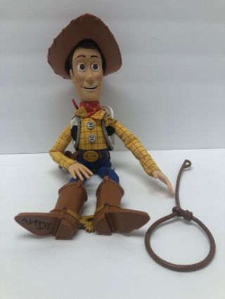Disney Pixar Toy Story Talking Pull String Woody Doll W/ Hat