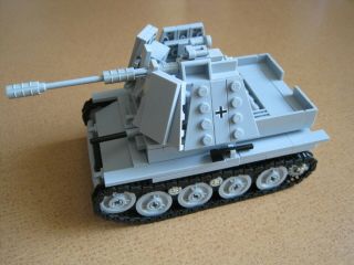 Lego Ww2 German Vehicle Marder Iii Ausf.  H Tank Artillery