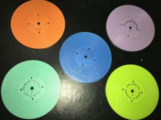 Complete Set Of Five (5) Vintage Fisher Price Records Two - Sided 1 - 5