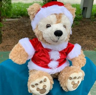 Disney Parks Duffy Hidden Mickey Christmas Teddy Bear Plush Stuffed Animal Toy