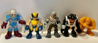 (5) Assorted Fisher Price Imaginext Dc & Marvel Heroes Action Figures Vhtf