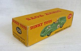 Dinky Toys 236 Connaught Racing Car Empty Box