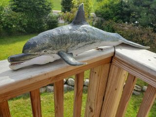 Vintage Large 20 " Long Dolphin Plastic Toy/figurine