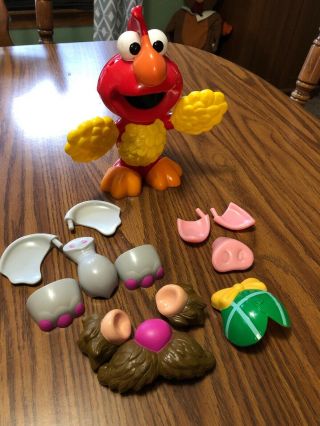 Elmo “silly Parts” Talking Interactive Toy Mr Potato Head Htf Mattel