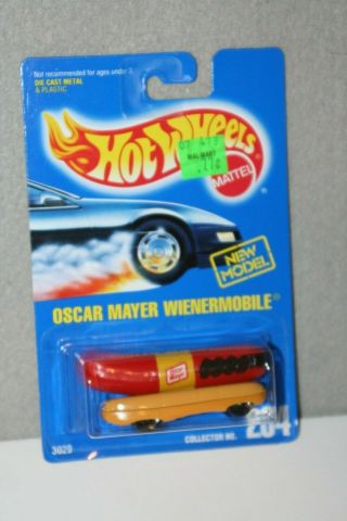 Hot Wheels Oscar Mayer Wienermobile Collector 204 Black Wheel