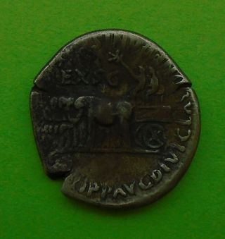 Nero Agrippina AR denarius,  ROME,  silver ancient roman coin 2