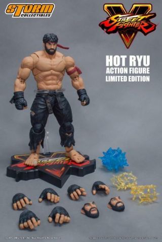 Nycc 2017 1/12 Street Fighter V Hot Ryu Black Pants Storm Collectibles