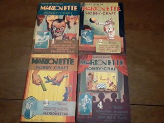 4 Marionette Hobby - Craft Magazines / Books 1 Thru 4 By Helen Fling Dated 1937