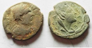 Zurqieh - As9964 - Mesopotamia.  Edessa Under Macrinus (ad 217 - 218).  Ae 20mm,  3.  99g