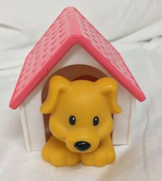 Fisher Price Little People Golden Lab Dog With Doghouse