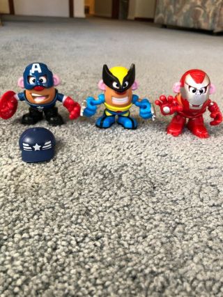 Mr Potato Head Marvel Avengers Mixable - Iron Man,  Wolverine,  Captain America