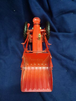 Vintage Tru Scale Tractor W/ Front Loader/farm Toy Metal