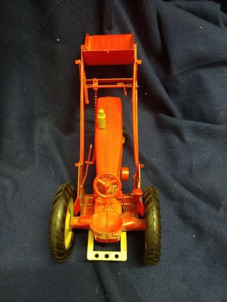 Vintage Tru Scale Tractor w/ front loader/Farm Toy metal 2