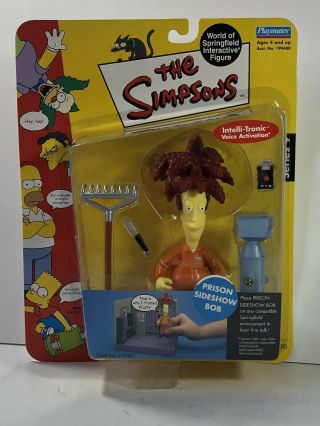 The Simpsons Prison Sideshow Bob Playmates Action Figure Wos Series 9