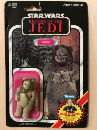 Vintage 1984 Star Wars Rotj Lumat 79 Back Card