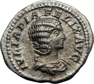 Julia Domna 216ad Rome Authentic Ancient Silver Roman Coin Venus I70201