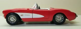 1:18 Scale Road Tough 1957 Chevrolet Corvette - Red