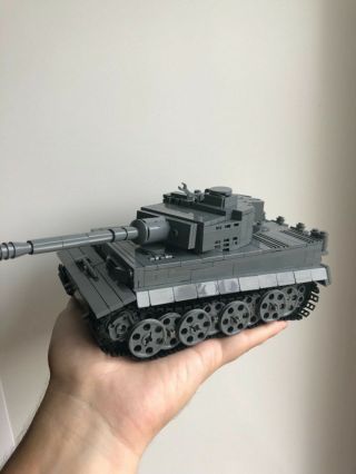 Custom German Wwii Tiger 1 V.  1.  0 Lego Build Tank Compatible Brickarms