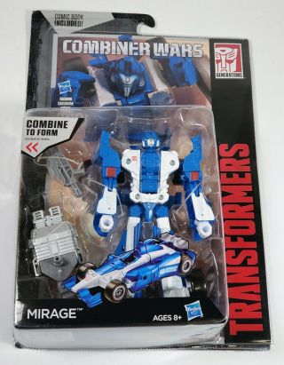 Transformers Mirage Combiner Wars W/ Comic Book Optimus Maximus Mosc 2015 Rare