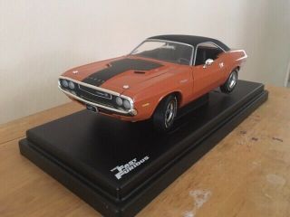 1:18 Scale Die Cast Metal Car Fast And The Furious 1970 Dodge Challenger