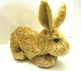 Plush Bunny Rabbit Realistic Looking 12 " Stuffed Animal Light Brown Easter