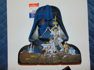 Vintage Star Wars Darth Vader case.  Custom painted Hildebrandt Poster from ANH 2