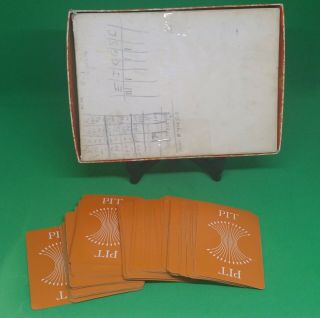 VINTAGE 1964 COLLECTIBLE PIT CARD GAME - COMPLETE WITH RULES 2