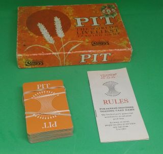 VINTAGE 1964 COLLECTIBLE PIT CARD GAME - COMPLETE WITH RULES 3