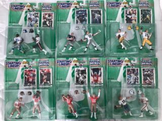 1997 Starting Lineup Classic Doubles Set Of 6.  Football