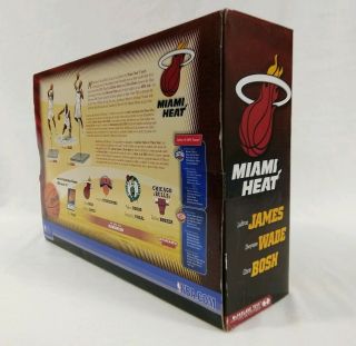 Mcfarlane NBA Miami Heat 3 Pack Lebron James Dwyane Wade Chris Bosh Figures 3