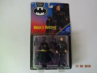 1991 Kenner Batman Returns Bruce Wayne Quick Change Batman Armor