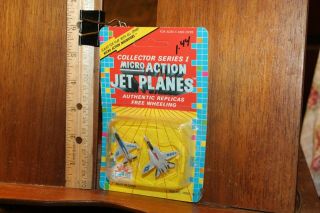 Vintage Fun Rise Carded Unpunched Micro Action Jet Planes 1989