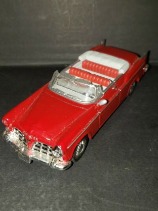 2000 Ray Die Cast Car 1/43 Scale 1955 Chrysler C - 300 Red Convertible