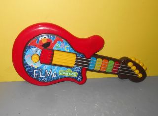 2010 Playskool Sesame Street Elmo Light - Up Musical Guitar Play Toy