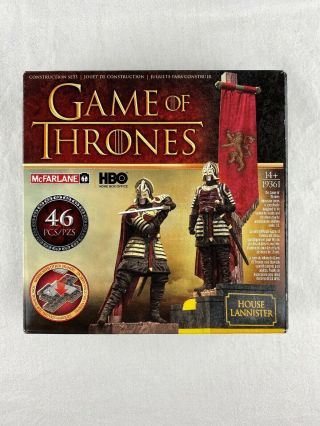 Game Of Thrones House Lannister Banner Pack Construction Set Mcfarlane Toys Nib