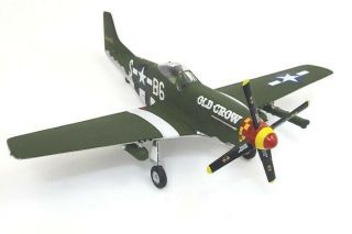 Franklin Armour P - 51 Mustang Old Crow 1/48 Scale Plane Diecast (incomplete)