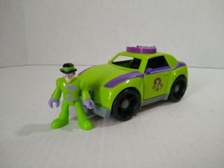 Fisher Price Imaginext Dc Friends The Riddler Car W/ Action Figure