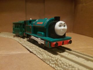 Motorized Peter Sam W/ Green Caboose T4643 For Thomas And Friends Trackmaster