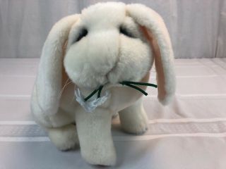 Dakin Lou Rankin Plush White Easter Lop Bunny Rabbit 11 " Soft