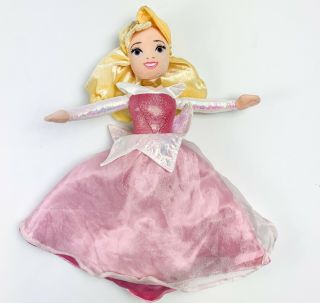 Disney Parks Princess Ariel & Aurora Topsy Turvy Flip Plush Stuffed Doll 2 In 1