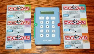 2007 Monopoly Electronic Banking Unit,  6 Cards -,  Great