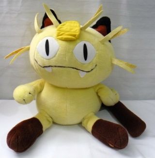 Hasbro Tomy Pokemon Jumbo Plush Meowth 1998 52