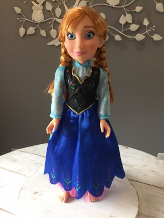 Disney Frozen Princess And Me Anna 18 " Doll Dress Girls Large Doll Red Hair