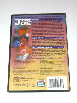 Crusher Joe 2 Dvd set Rare 2
