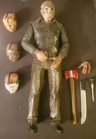 Neca Friday The 13th 7 " Scale Action Figure Ultimate Part 5 Jason Voorhees Loose