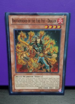 Yu - Gi - Oh Brotherhood Of The Fire Fist - Dragon Cblz - En025 Unlimited Edition Nm