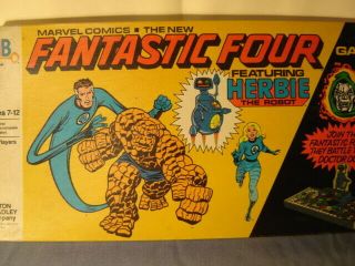 Vintage 1978 Milton Bradley Marvel Comics Fantastic Four Game Herbie The Robot