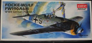 Academy 1:72 Scale Focke - Wulf Fw190 A6/8 Plastic Model Kit.