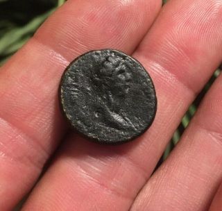 RARE Ancient Roman LYDIA Coin AE19 CLAUDIUS 41 - 54AD AGRIPPINA RPC2380 4.  13g 2