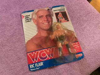 VINTAGE 1990 GALOOB WCW RIC FLAIR NATURE BOY WRESTLING ACTION FIGURE TOY 2